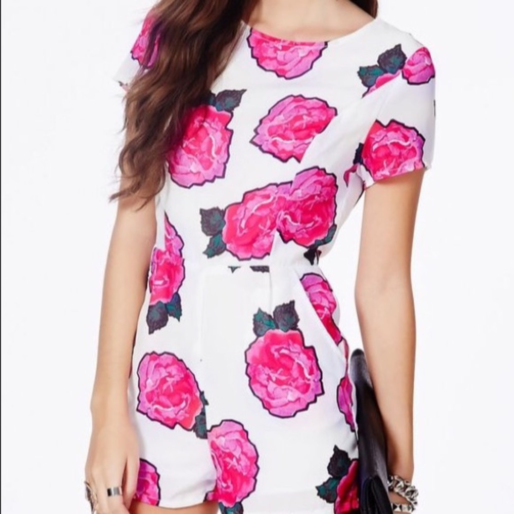 Missguided rose romper